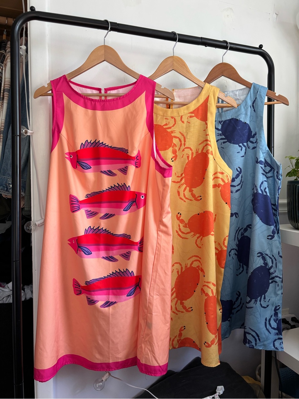 Set of 3 Sleeveless Summer Tank Dresses